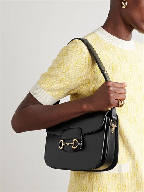 black gucci horsebit bag|horsebit 1955 small shoulder bag.